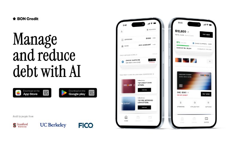2. BON Credit标语：用人工智能来减少你的债务