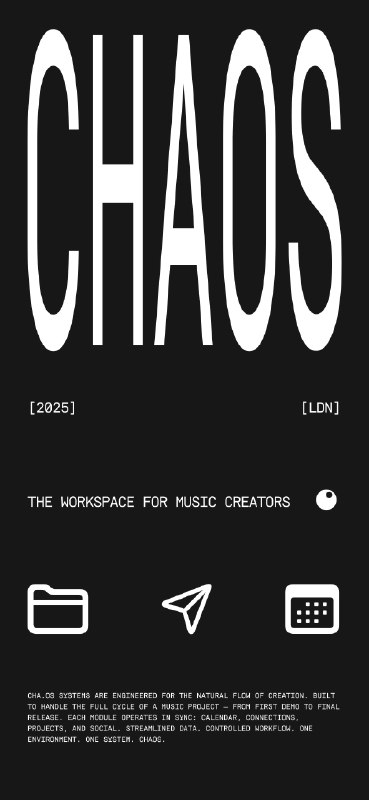 7. chaos标语：音乐创作者的工作空间介绍：这是音乐创作者的专属工作空间——精心打造，让你的创意、合作项目和工作流程顺畅推进