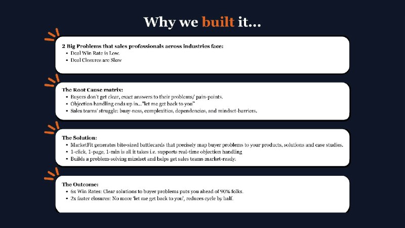 9. MarketFit标语：销售人工智能：别只想着推销，要解决问题