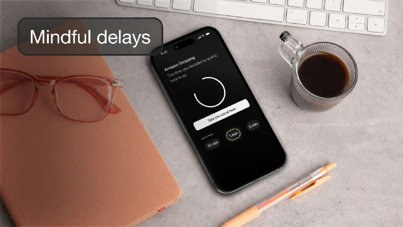6. minimalist phone app for iOS 标语：让你更加平静的 iPhone 数字断舍离体验这里“digital detox”直译为“数字排毒”，在日常语境中，“数字断舍离”这种表达更通俗易懂，指的是减少对电子设备和数字信息的依赖，让自己从数字世界中暂时抽离，达到一种平静的状态