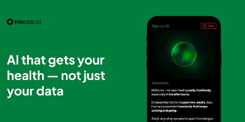 Hecco AI: Your personal health intelligence engine | Product Hunt