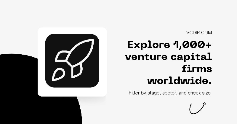 7. VCDir.com标语：免费按投资阶段、目标市场和所在地区搜索1000多家风险投资机构