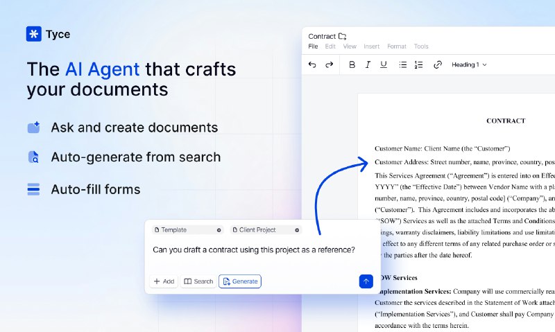 PH今日热榜 | 2025-05-301. Tyce标语：文档光标解析：“Cursor”常见释义为“光标” ，“for documents”表示“用于文档” ，整体意思就是“文档光标” ，这种表述简洁明了，符合日常对话和科普杂志的风格