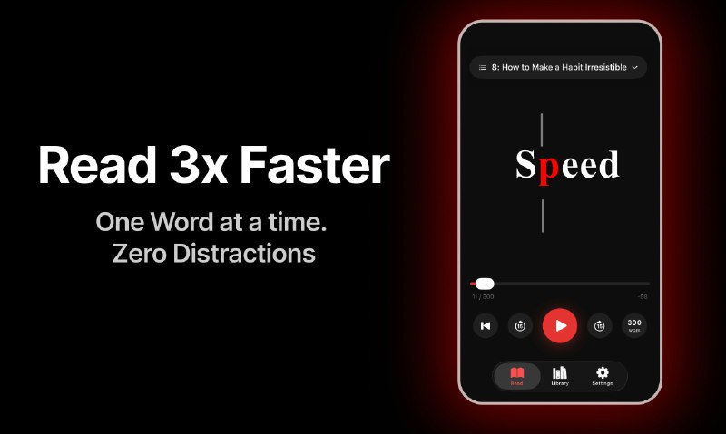 8. FocalRead 标语：把文章、电子书和社交媒体帖子转化为速读内容