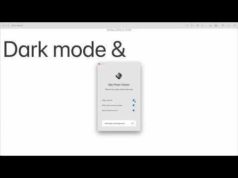 8. Key Press Viewer for macOS标语：极简按键查看器介绍：这款应用程序在各种场景下都非常实用，无论是进行演示、直播，还是录制演示视频或教学视频，只要涉及使用苹果 macOS 系统，它都能派上用场