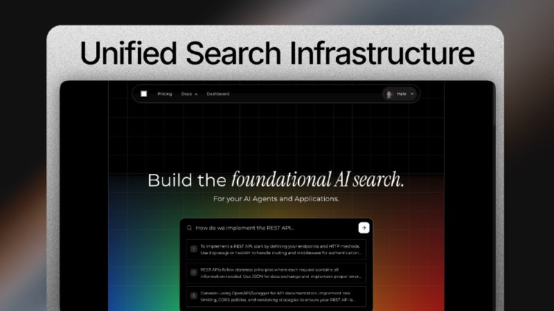 8. Asimov标语：一个用于人工智能向量搜索的统一界面介绍：阿西莫夫（Asimov）是一个专为人工智能代理打造的统一向量搜索平台