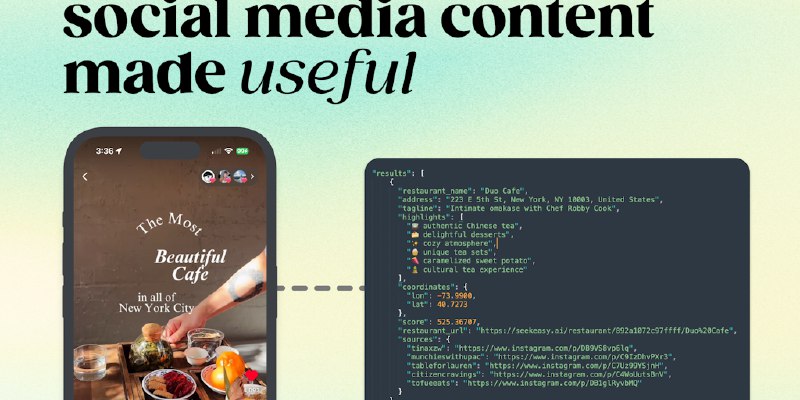 Seekeasy MCP: Restaurant recs powered by social media creators | Product Hunt