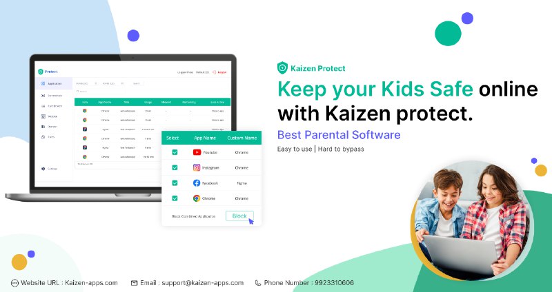 7. Kaizen Protect标语：比卡巴斯基儿童版更出色：适用于家庭的凯森保护软件注：“Kaizen”音译为“凯森”，如果它有特定的官方中文名称，可替换使用