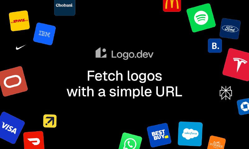 2. Logo.dev标语：随时为任何产品提供可靠的标志设计