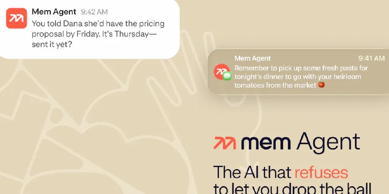 Mem: Stop losing ideas with AI that reminds you proactively | Product Hunt